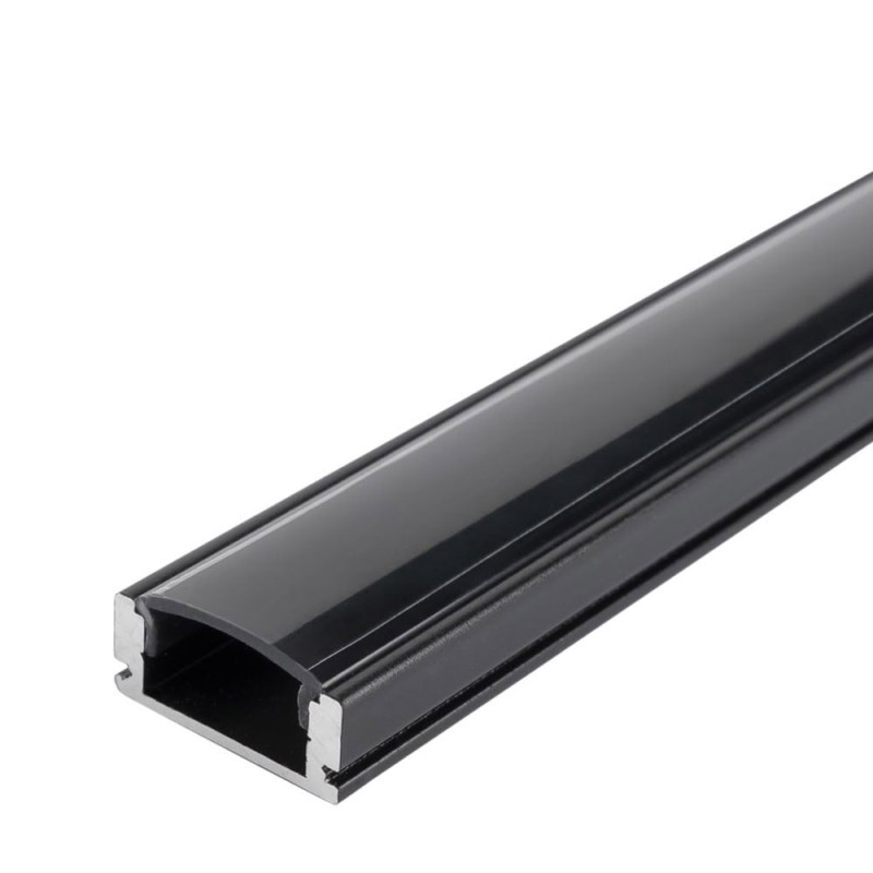 ALUMINIUM PROFILE FOR LED STRIP BLACK BODY/BLACK COVER L=2m
