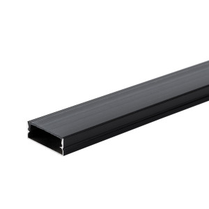 ALUMINIUM PROFILE FOR LED STRIP BLACK BODY/BLACK COVER L=2m 30x10mm