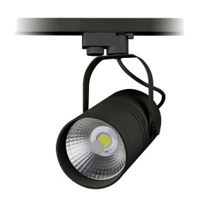 LED TRACK LIGHT 25W 110-240V COB BLACK BODY, 6000K