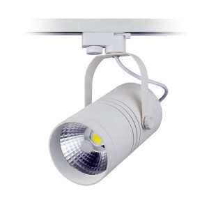 LED TRACK LIGHT 25W 110-240V COB WHITE BODY, 6000K