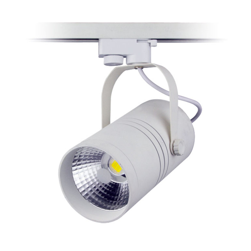 LED TRACK LIGHT 25W 110-240V COB WHITE BODY, 6000K