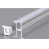 ALUMINIUM PROFILE FOR LED STRIP SILVER BODY/WHITE COVER L=2m 12.4x9mm - 5mm