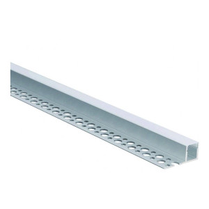 ALUMINIUM PROFILE FOR LED STRIP SILVER BODY/WHITE COVER L=2m