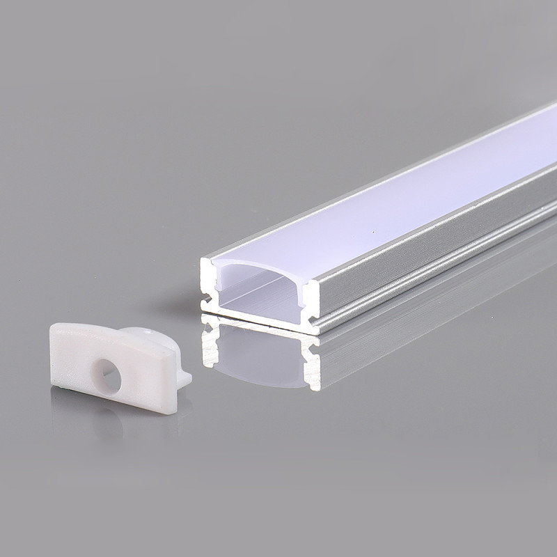 ALUMINIUM PROFILE FOR LED STRIP WHITE BODY/WHITE COVER L=2m 17.4x7x12.4mm