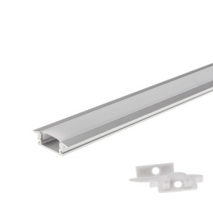 ALUMINIUM PROFILE FOR LED STRIP GRAY 6 mm L=1m - BUILT-IN