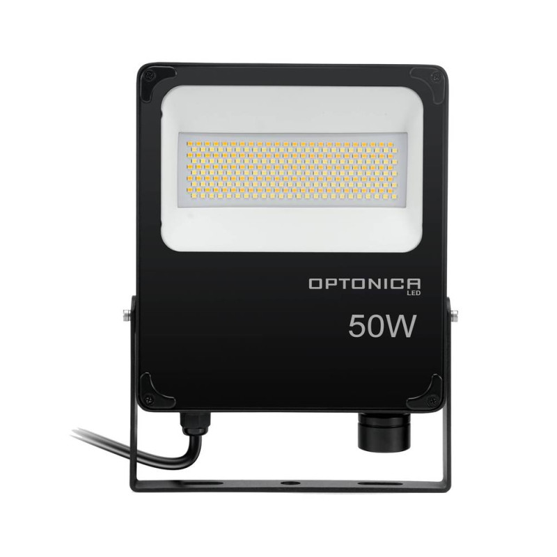 LED SMD FLOODLIGHT 50W AC200-277V IP66 100LM/W PF>0.9 CCT-CHANGING WITH BREATH PLUG