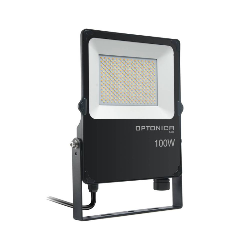 LED SMD FLOODLIGHT 100W AC200-277V IP66 100LM/W PF>0.9 CCT-CHANGING WITH BREATH PLUG