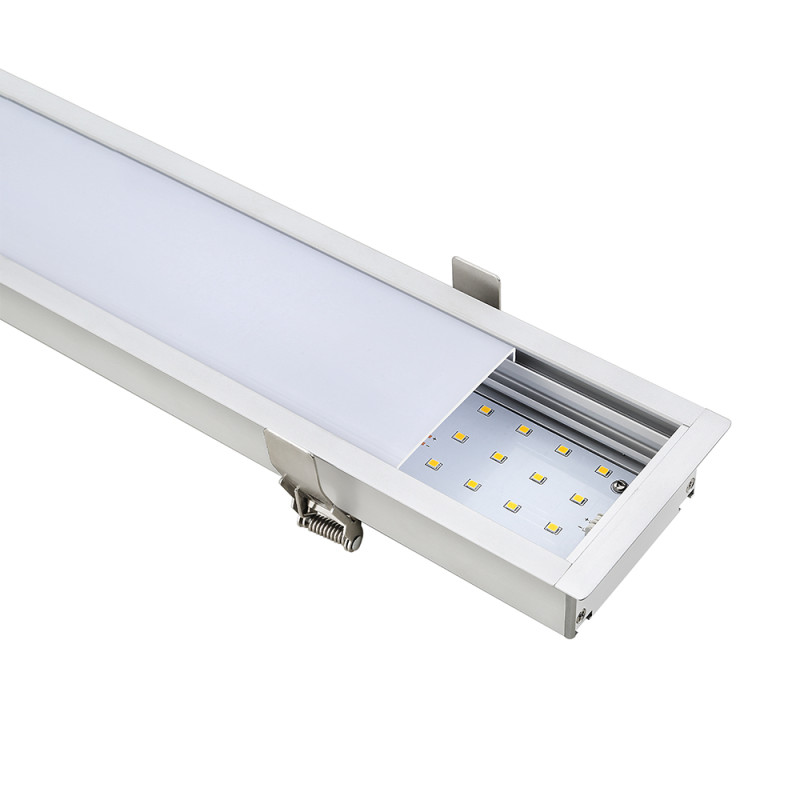 LED lineáris süllyesztett lámpatest természetes fehér fényű 4000K 40W fehér