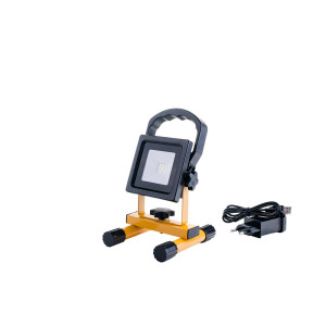 10W LED PORTABLE RECHARGEABLE SMD FLOODLIGHT 600LM 6000K - IP44
