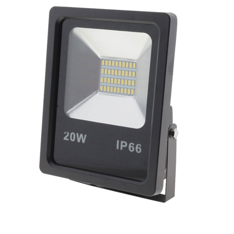 20W LED SMD FLOODLIGHT AC95V-AC265V 80lm/W 150° 4500K - IP66