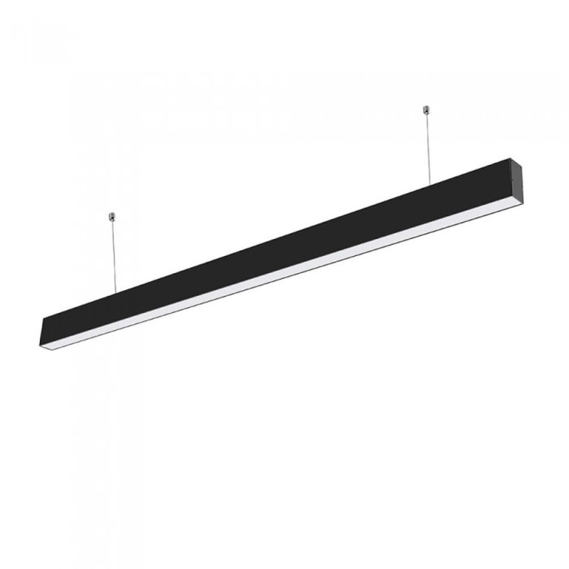 LED LINEAR SUSPENDED LIGHTS LINKABLE 40W AC200-240V BLACK BODY 6000K