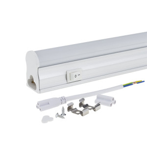 LED fénycső , T5 , 8W , 57 cm , sorolható , hideg fehér,kapcsolós