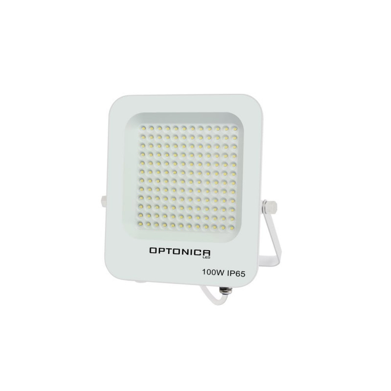 Optonica LED SMD Reflektor fehér színben és vezetékkel 100W 9000lm 6000K Hideg Fehér