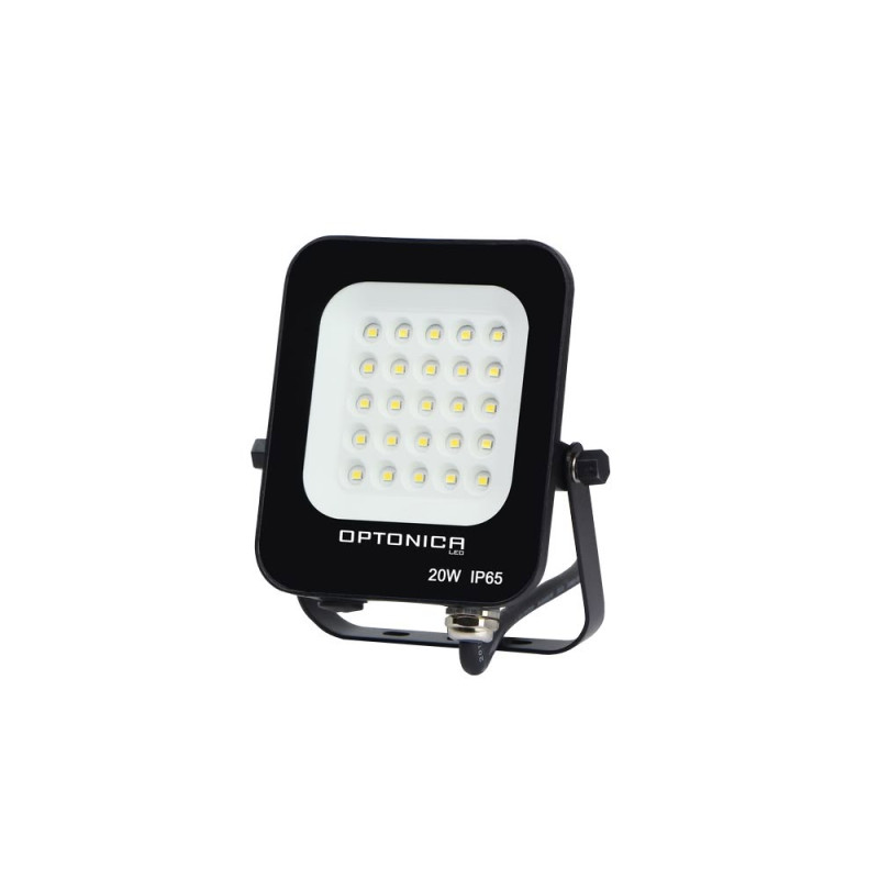 LED SMD FLOODLIGHT BLACK 20W 1800LM AC220-240V 90° IP65 4500K