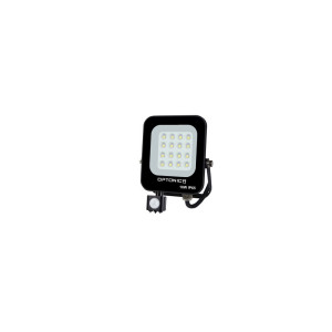 LED SMD FLOODLIGHT BLACK 10W 900LM AC220-240V 90° IP65 2700K + SENSOR