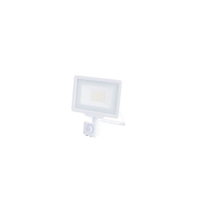 LED SMD FLOODLIGHT WHITE 20W 1600LM AC220-265V 120° IP65 2700K - WITH SENSOR