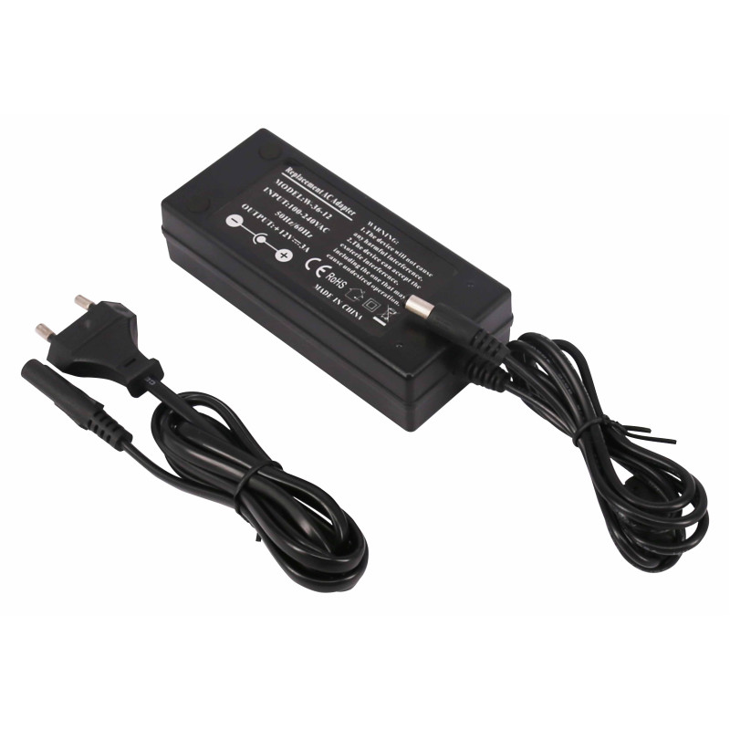 LED STRIP POWER SUPPLY 36W 24V/1.5A - PLASTIC 3 YEARS WARRANTY