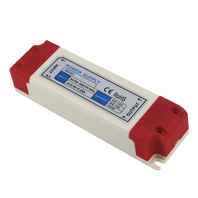 LED PLASTIC CASE POWER SUPPLY 36W 24V/1.5A - 3 YEARS WARRANTY