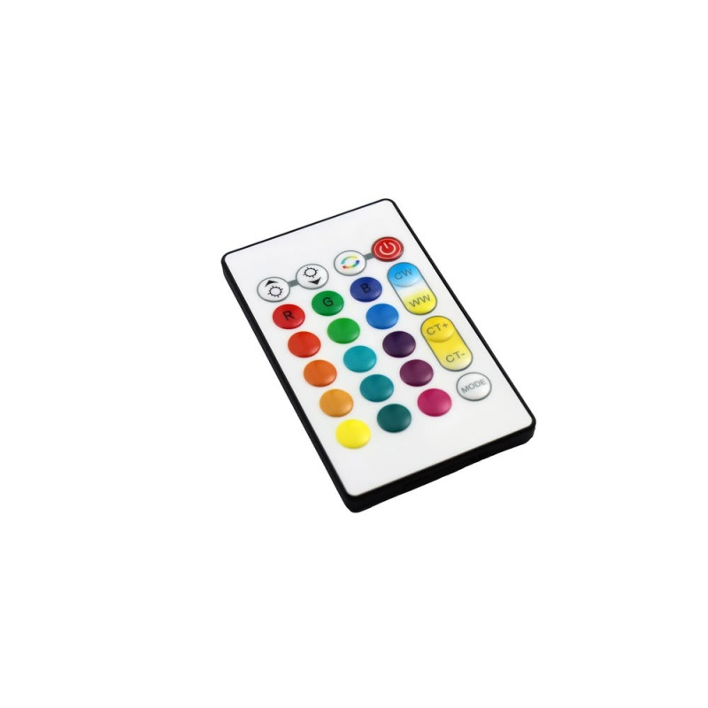 24 gombos RGB-CCT TUYA SMART WIFI Led szalag vezérlő szett infra távirányítóval 12-24V 5A - Optonica 6337