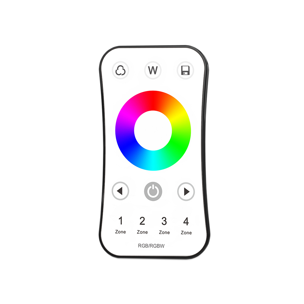 4 csatornás RGB, RGBW távirányító, fehér lapos kivitel