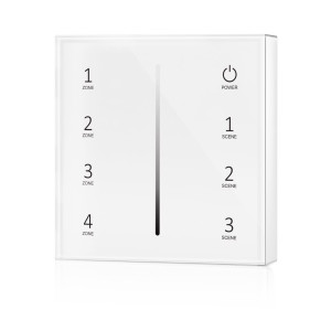 4 ZONES SINGLE COLOUR REMOTE CONTROL WHITE