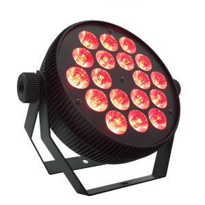 18x10 Watt Keskeny alumínium RGBW LED PAR Lámpa DMX512 15°