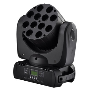 12x10W RGBW LED színpadi effekt forgófejes lámpa DMX512