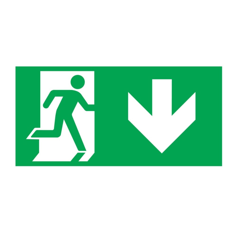 ARROW DOWN STICKER FOR WW7201