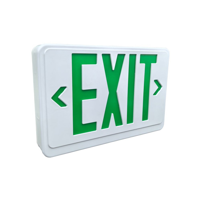 LED vészvilágítás oldalfalra szerelhető zöld EXIT felirattal 180perc (3óra) 3Watt 150lm