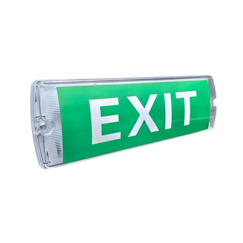 LED vészvilágítás oldalfali szerelésű EXIT felirattal 5Watt 320lm