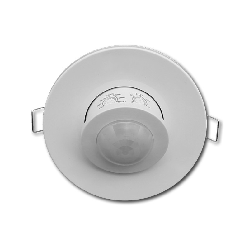 PIR MOTION SENSOR IP20 AC220-240V D:8m 360° Lux:10-2000