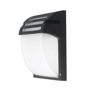 WALL LIGHT MATT BLACK ALUMINIUM 1*E27