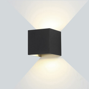 LED WALL LIGHT EPISTAR AC220-240V 6W IP54 660LM BLACK BODY 3000K