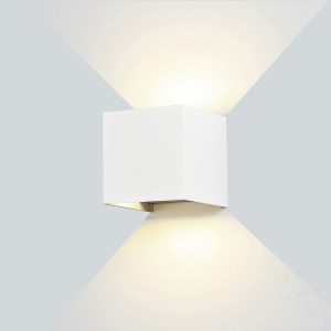 LED WALL LIGHT EPISTAR AC220-240V 12W IP54 1320LM WHITE BODY 4000K