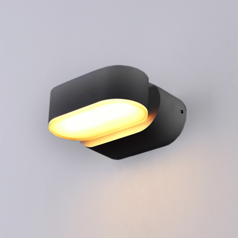 LED WALL LIGHT EPISTAR AC220-240V 6W IP54 660LM BLACK BODY 4000K