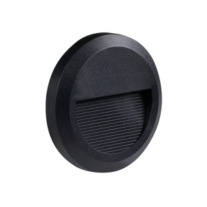 LED STEP LIGHT ROUND BLACK 2W 3000K AC220-240V IP65