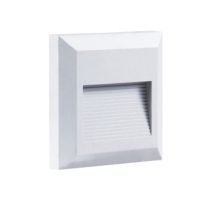 LED STEP LIGHT SQUARE WHITE 2W 3000K AC220-240V IP65