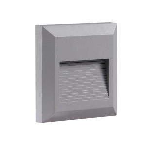 LED STEP LIGHT SQUARE GREY 2W 4200K AC220-240V IP65