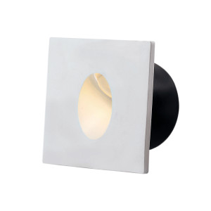 LED STEP LIGHT SQUARE WHITE 3W 3000K 120LM AC220-240V IP20