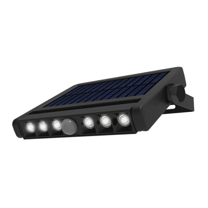 LED SOLAR WALL LIGHT 2Ah/3.2V 500lm PIR IP54