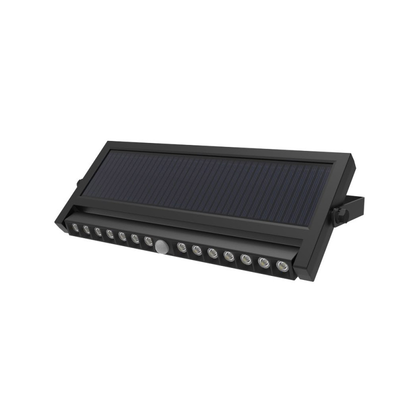 LED SOLAR WALL LIGHT 4Ah/3.2V 1000lm PIR IP54