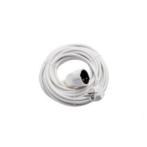 EXTENSION CORD H05VV-F3G1.5mm-20M, 16A, 250V, Max3500W - WHITE
