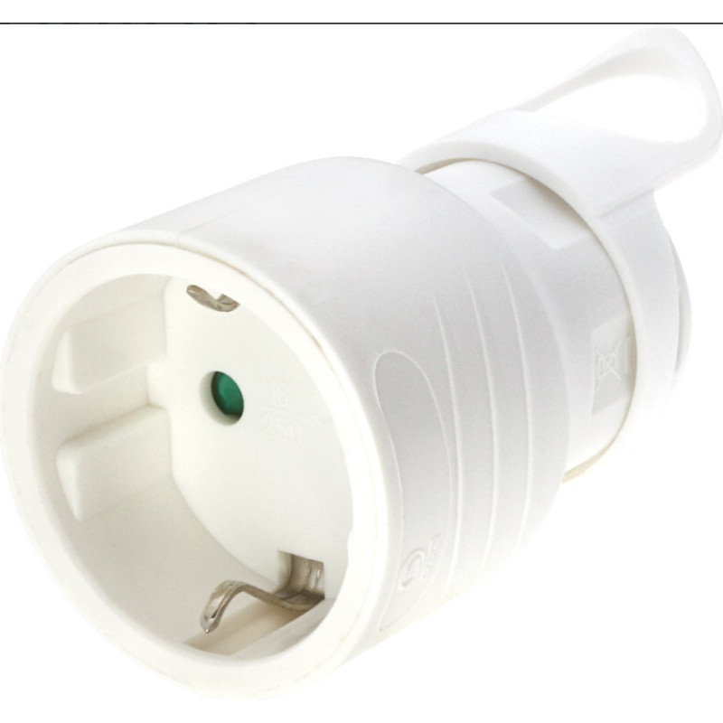 Dugalj 230V 16A fehér IP20