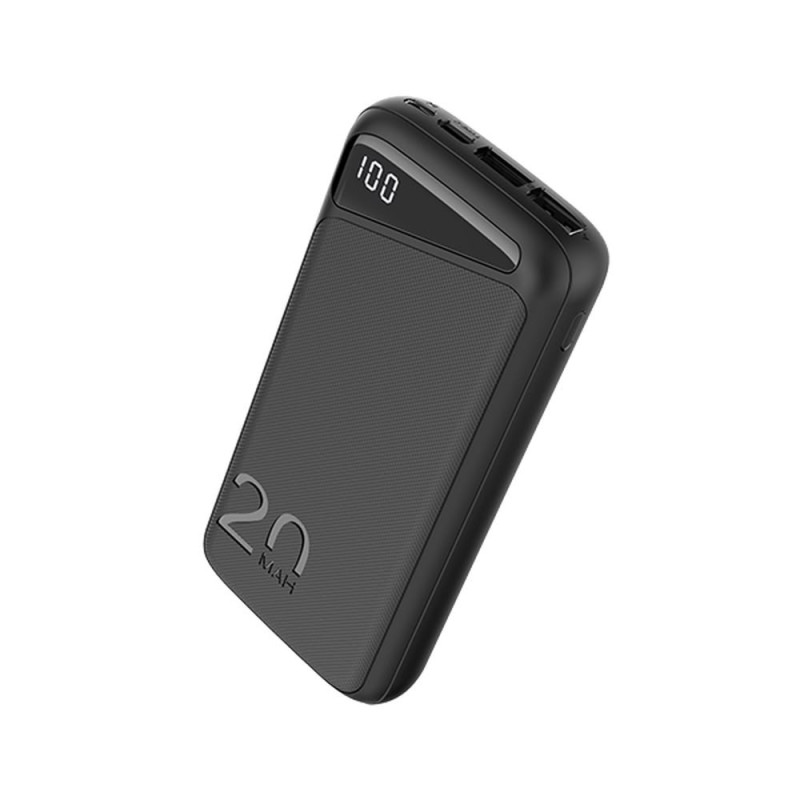 POWER BANK 20000mAh 3.7V BLACK MICRO/TYPE-C MAX-OUTPUT:DC22.5W