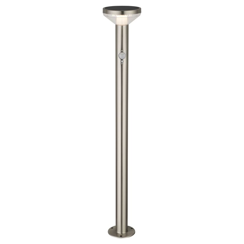 Napelemes (Szolár) LED kerti lámpa mozgásérzékelővel 80cm 3000K Meleg fehér 2W 200lm/20lm IP44 - Optonica