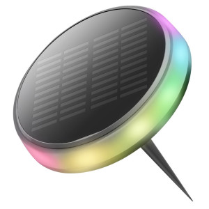 Napelemes (Szolár) LED talajlámpa leszúrható 0.6W RGB IP65 - Optonica