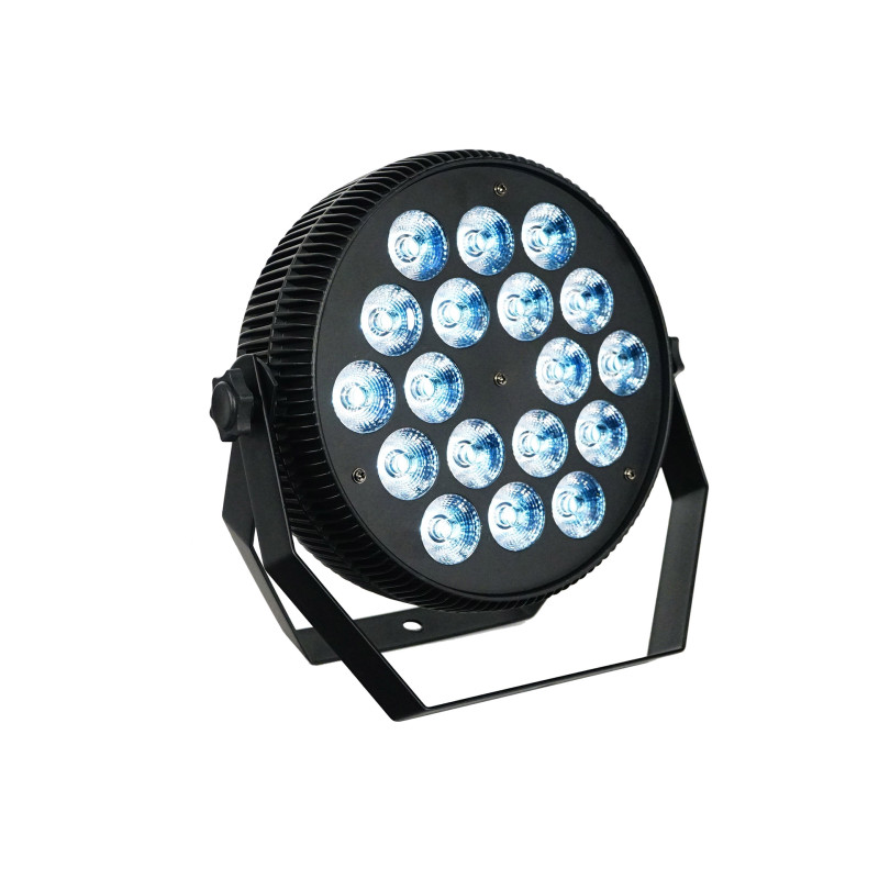 18x10W Vékony kivitelű alumínium LED PAR színpadi effekt lámpa DMX512, Sound