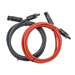 PV CABLE 1.5M 4MM2 WITH MC4 CONNECTOR - RED + BLACK