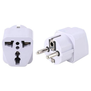Travel Adaptor - UK to EU 220V 10A 1000W - COPPER
