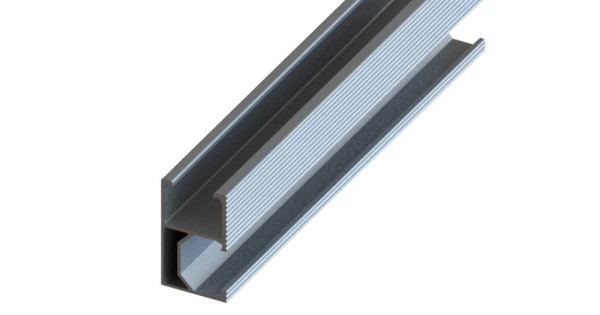 ALUMINIUM SILVER RAIL 27*45mm 1.2m - Energia Háza